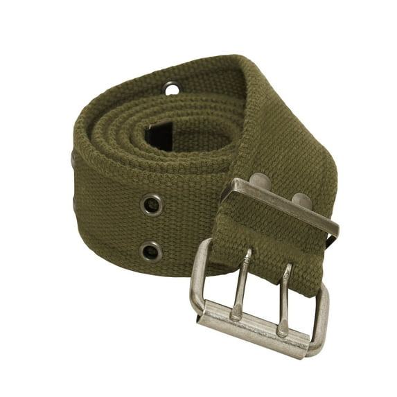Rothco Vintage Double Prong Buckle Belt,Olive Drab,L