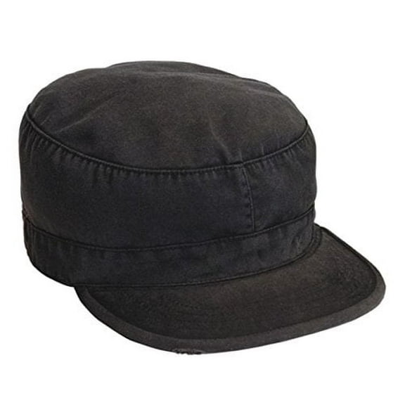 Rothco Solid Vintage Fatigue Cap Black 4503