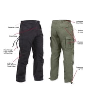 Rothco Vintage M-65 Field Pants, Black, L