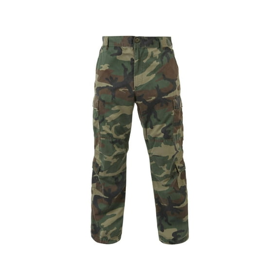 Rothco Vintage Paratrooper Cargo Fatigue Pants,Woodland Camo