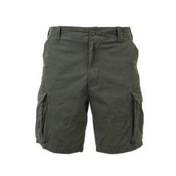 Rothco Vintage Solid Paratrooper Cargo Shorts, Olive Drab, 4XL