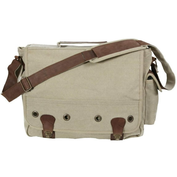 Rothco Vintage Trailblazer Laptop Bag with Leather Accents