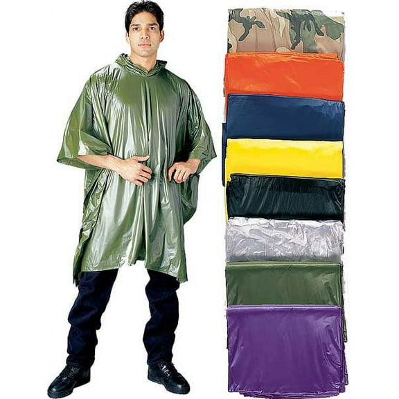 Rothco Vinyl Ponchos, Orange