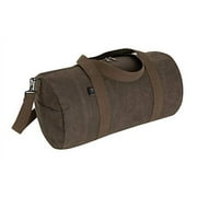 Rothco 19335 19 in. Waxed Canvas Shoulder Duffle Bag, Brown