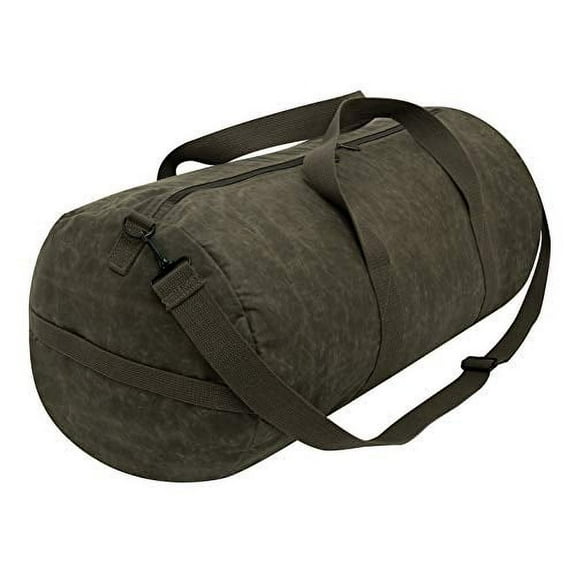 Rothco Waxed Canvas Shoulder Duffle Bag, Olive Drab