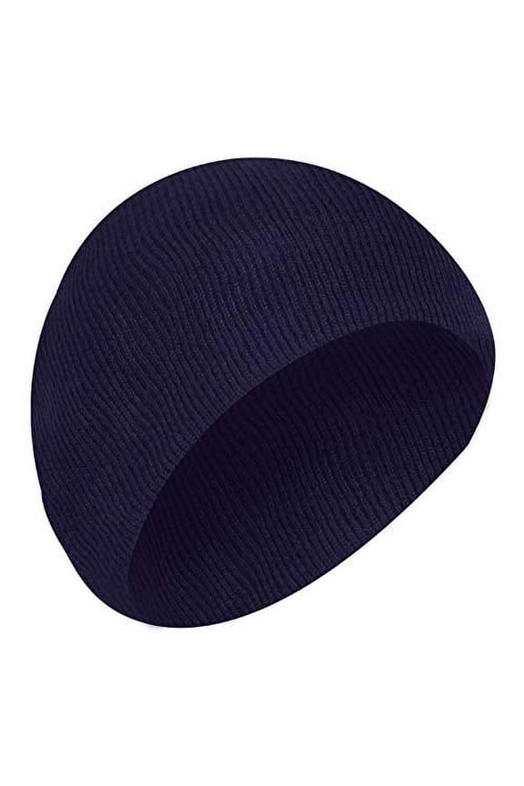 Winter Acrylic Skull Cap - 5566 - Navy