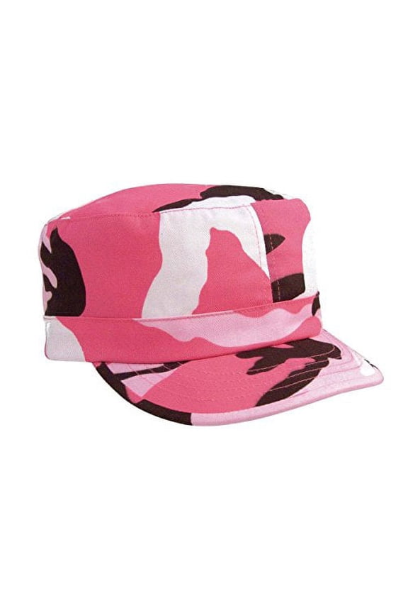 Women's Adjustable Fatigue Cap, Pink Camo