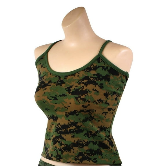Rothco Women's Casual Tank Top - Woodland Digital Camo, Medium