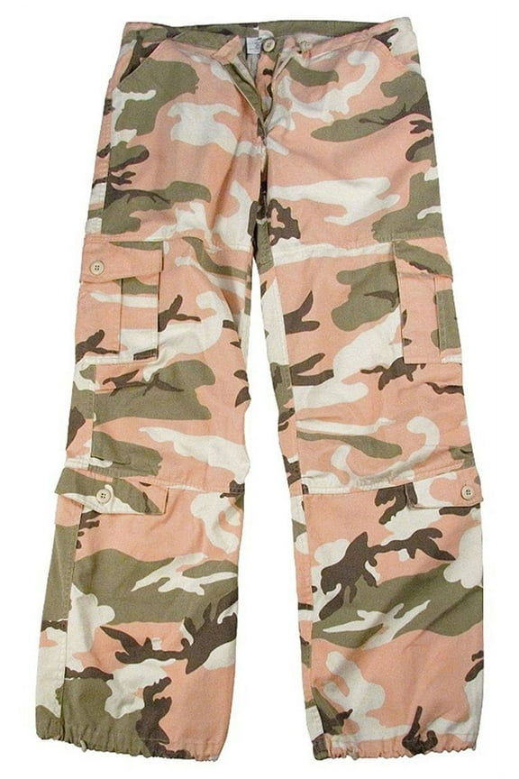 Women's Camo Vintage Paratrooper Fatigue Pants