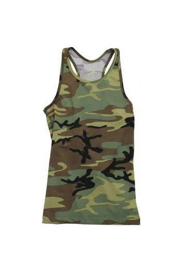 Womens Camo Workout Performance Tank Top, S