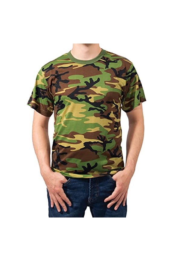 Woodland Camo Moisture Wicking T-Shirts 95025 - 2X-Large