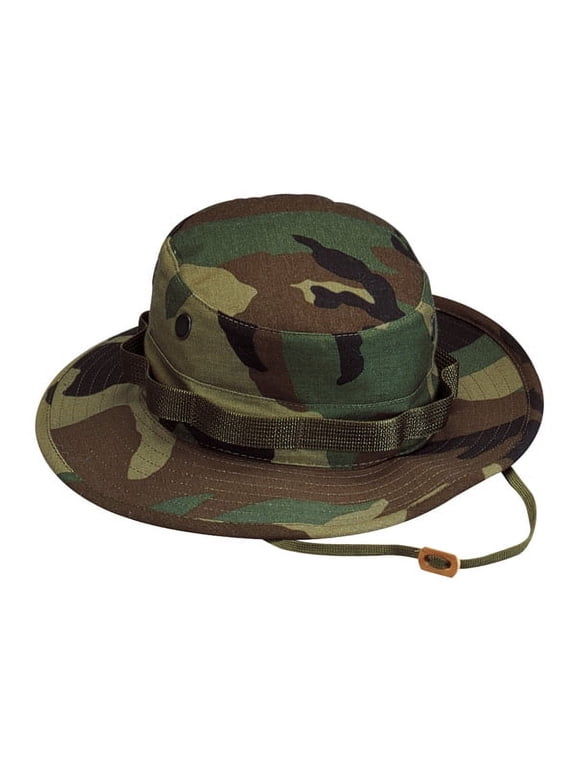 Woodland Camo Rip Stop Boonie Hat - 5817