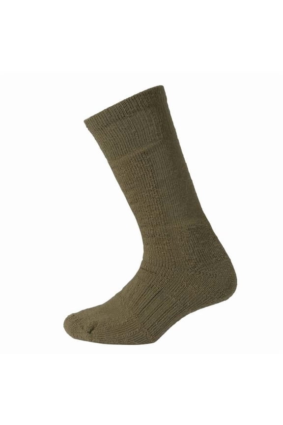 21287 Wool Blend Mid-Calf Winter Socks, Olive Drab - Medium