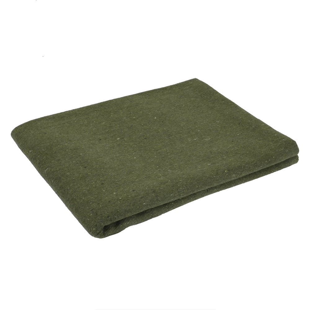 Rothco Wool Rescue Survival Blanket, Olive Drab, 66x90in