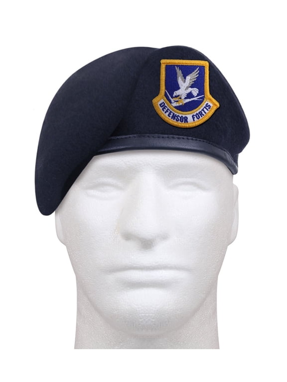 unisex Inspection Ready Beret With USAF Flash cap Blue