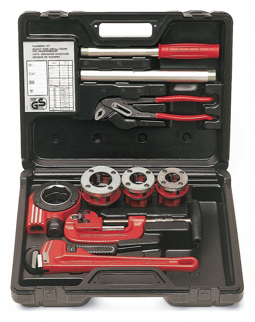 Rothenberger Ratchet Pipe Threader Kit,1/2 to 1" 70614