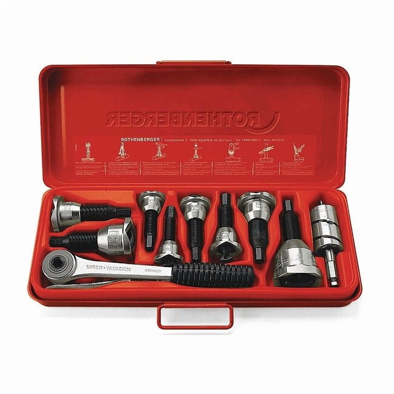 Rothenberger Tee Extractor Set,1/2 to 1-1/8
