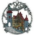thumbnail image 1 of Rothenburg Germany City Skyline German Pewter Christmas Ornament Decoration, 1 of 2