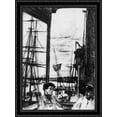 thumbnail image 1 of Rotherhithe 28x38 Large Black Ornate Wood Framed Canvas Art by James Abbott McNeill Whistler, 1 of 2