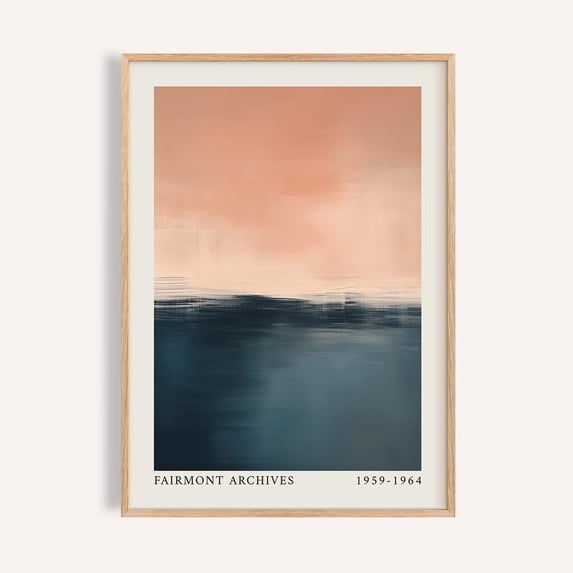 Rothko Inspired Ocean Sunset Wall Art Print, Abstract Color Fields And ...