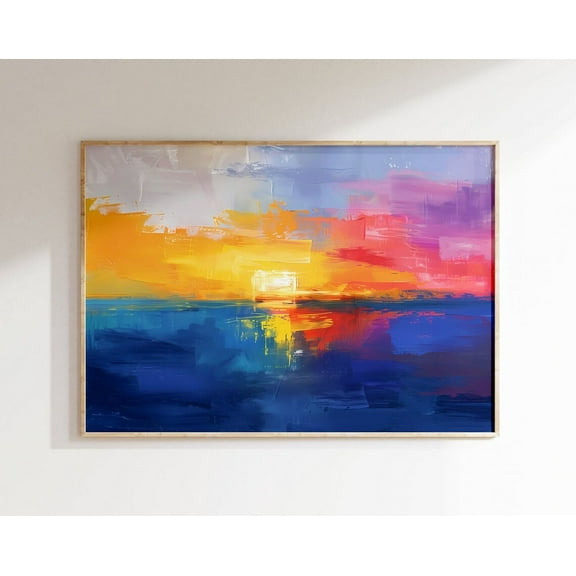 Rothko Poster - Museum Quality Abstract Mark Rothko Poster, Horizontal Mark Rothko Print, Rothko Wall Art, Modern Exhibition Art Wall Art, Modern Wall Decor, 8x12 UNFRAMED