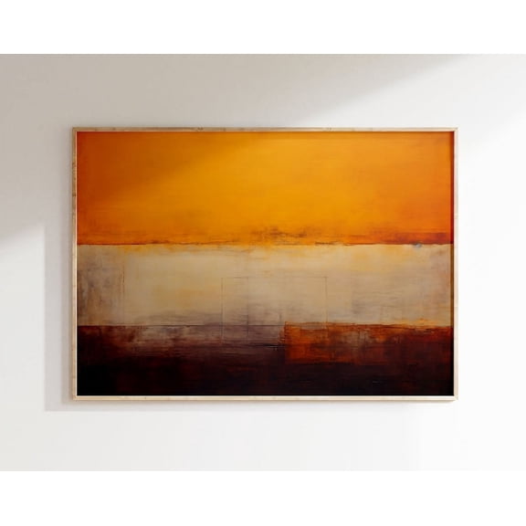 Rothko Poster - Museum Quality Abstract Mark Rothko Poster, Horizontal Mark Rothko Print, Rothko Wall Art, Modern Exhibition Art Wall Art, Modern Wall Decor, 8x12 UNFRAMED