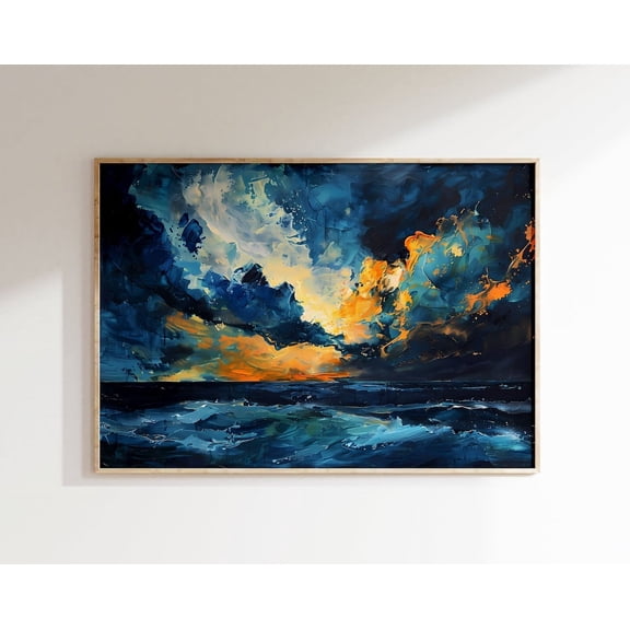 Rothko Poster - Sea, Museum Quality Abstract Mark Rothko Poster, Horizontal Mark Rothko Print, Rothko Wall Art, Exhibition Art Wall Art, Modern Wall Decor, 8x12 UNFRAMED