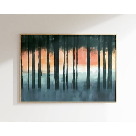 Rothko Poster - Trees, Museum Quality Abstract Mark Rothko Poster, Horizontal Mark Rothko Print, Rothko Wall Art, Exhibition Art Wall Art, Modern Wall Decor, 8x12 UNFRAMED