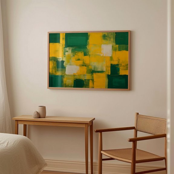 Rothko Yellow And Green Abstract Mark Rothko Museum Quality Horizontal Inspired Print