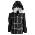 thumbnail image 1 of Rothschild Big Girls Wool Look Winter Dress Pea Coat Jacket with Detachable Hood, 1 of 3