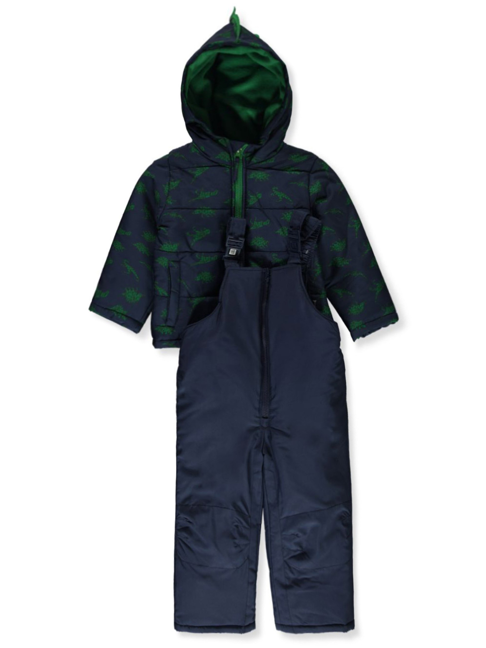 Rothschild Boys' 2Piece Dinosaur Snowsuit Jacket Set navy, 3t