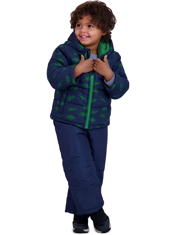 Boys' Ski Jacket and Snowbib Snowsuit Set