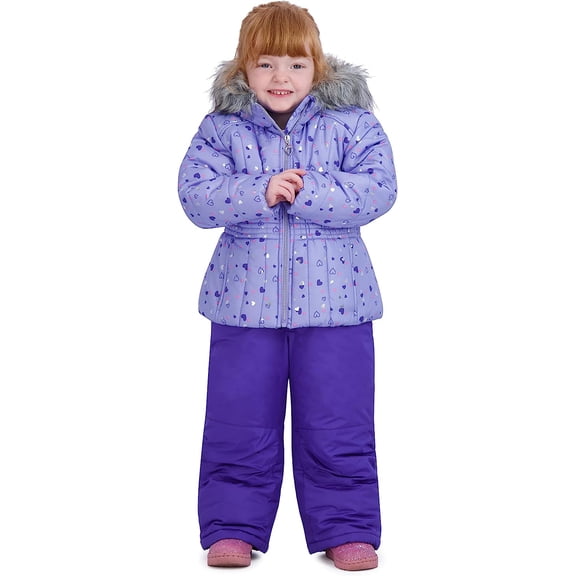 Rothschild Girls' Ski Jacket and Snowbib Snowsuit Set
