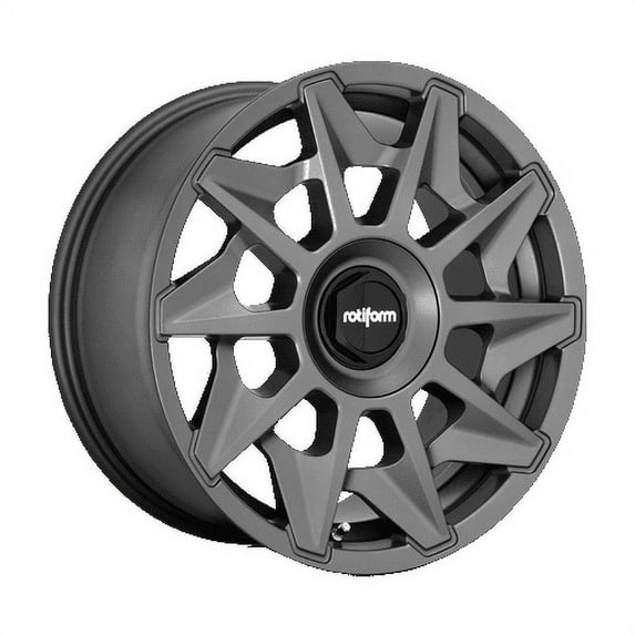 Rotiform 1PC Aluminum Rim R128 CVT 20X8.5in Matte Anthracite Finish, R1282085F4+45