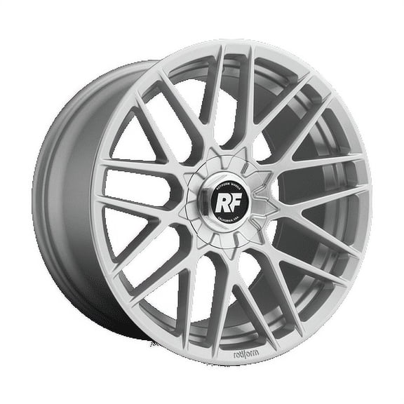 Rotiform 1PC Aluminum Rim R140 RSE 17X8in Gloss Silver Finish, R140178001+40