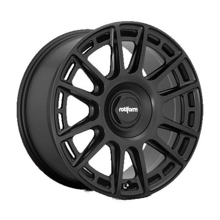 Rotiform 1PC Aluminum Rim R159 OZR 18X8.5in Matte Black Finish, R159188503+35