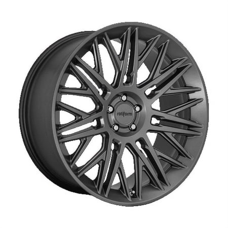 Rotiform 1PC Aluminum Rim R163 JDR 22X10in Matte Anthracite Finish, R163220084+30