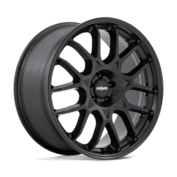Rotiform 1PC Cast Aluminum Rim R195 21X10.5 5X120 MT-BLK 15MM, R195210521+15