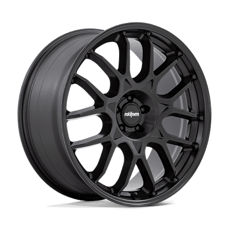Rotiform 1PC Cast Aluminum Rim R195 21X9.5 5X112 MT-BLK 25MM, R195219544+25