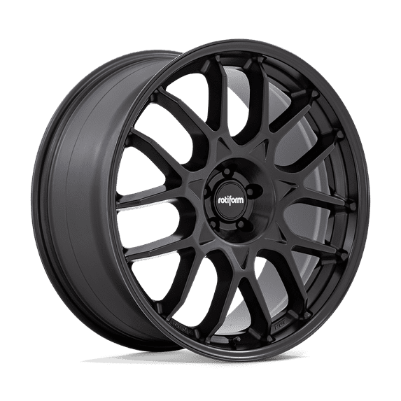 Rotiform 1PC Cast Aluminum Rim R195 22X12 5X112 MT-BLK 35MM, R195222044+35