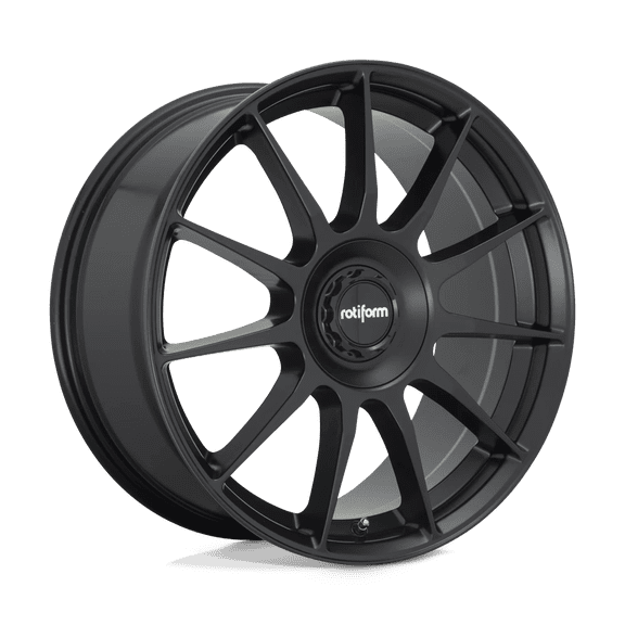 Rotiform Cast Aluminum Wheel R168 18x8.5 5x100/112 S-BLK 35mm, R1681885F3+35
