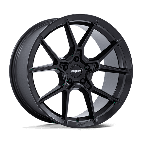 Rotiform Cast Aluminum Wheel R199 19x8.5 5x112 S-BLK 45mm, RC199MX19855745