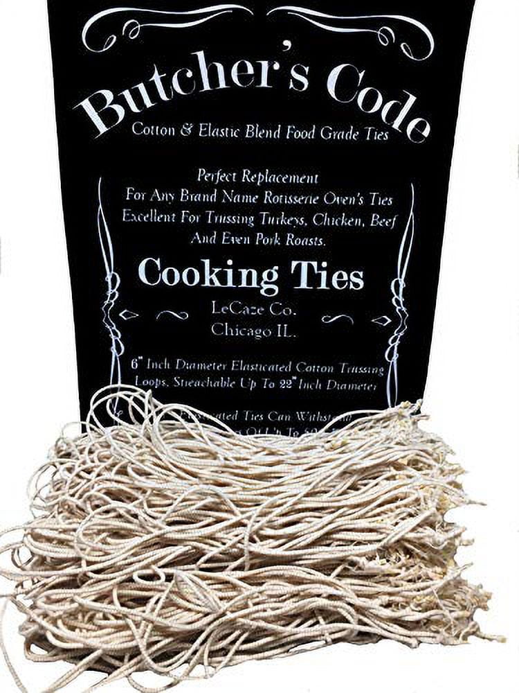 Rotisserie Elastic And Cotton Blend Stretchy Twine Food Grade Heat Safe Cooking Ties