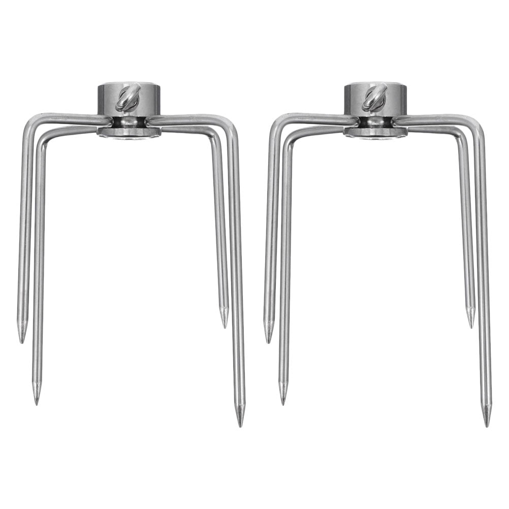Rotisserie Meat Fork Grill Spit Meat Forks 4 Prong Square Spit Rods