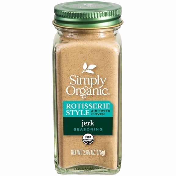 Simply Organic Certified Organic Rotisserie Style Jerk Seasoning, 2.65 oz