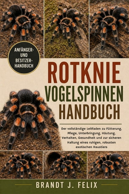 Rotknie-Vogelspinnen-Handbuch: Der vollstÃ¤ndige Leitfaden zu FÃ¼tterung, Pflege, Unterbringung, HÃ¤utung, Verhalten, Gesun, (Paperback)