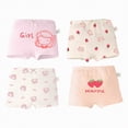 thumbnail image 1 of Rotm 4 Pack Toddler Girl Underwear Toddler Girls Underwear Cotton Panties kids Panty Childrens Boyshort boxer briefs Red,3XL, 1 of 5