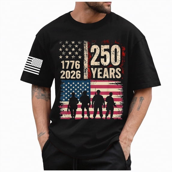 Rotm American Independence Day 4th of July Shirt Men USA Patriotic American Flag T-Shirts Independence Day Outfits T Shirts Vintage Graphic Tees Black,L