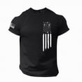 thumbnail image 1 of Rotm American Independence Day Men's Independence Day Graphic T-Shirts Summer Sun Printed 2026 Casual Short Sleeve Shirt Light Blue,M, 1 of 1