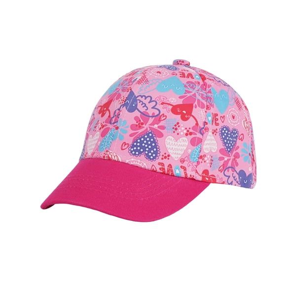 Rotm Baby Baesball Hat Toddler Baseball Cap Colorblock Cotton Girl Boy Sun Hats Infant Adjustable Pink,2-4 Years